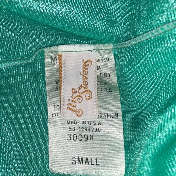 Vintage Ilise Stevens Emerald Green Nightgown Sz.S - Picture 5 of 10